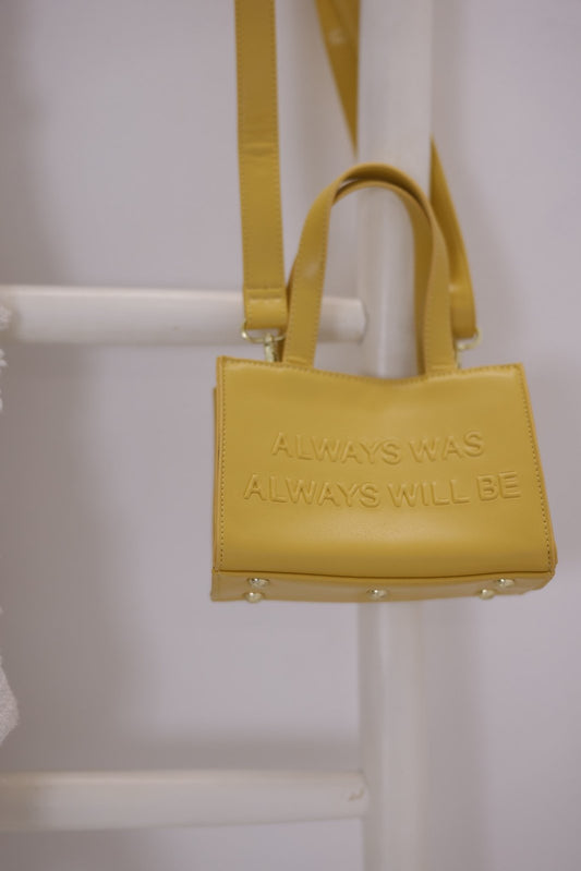 "Always Was" - Vegan Leather Handbags (MUSTARD)