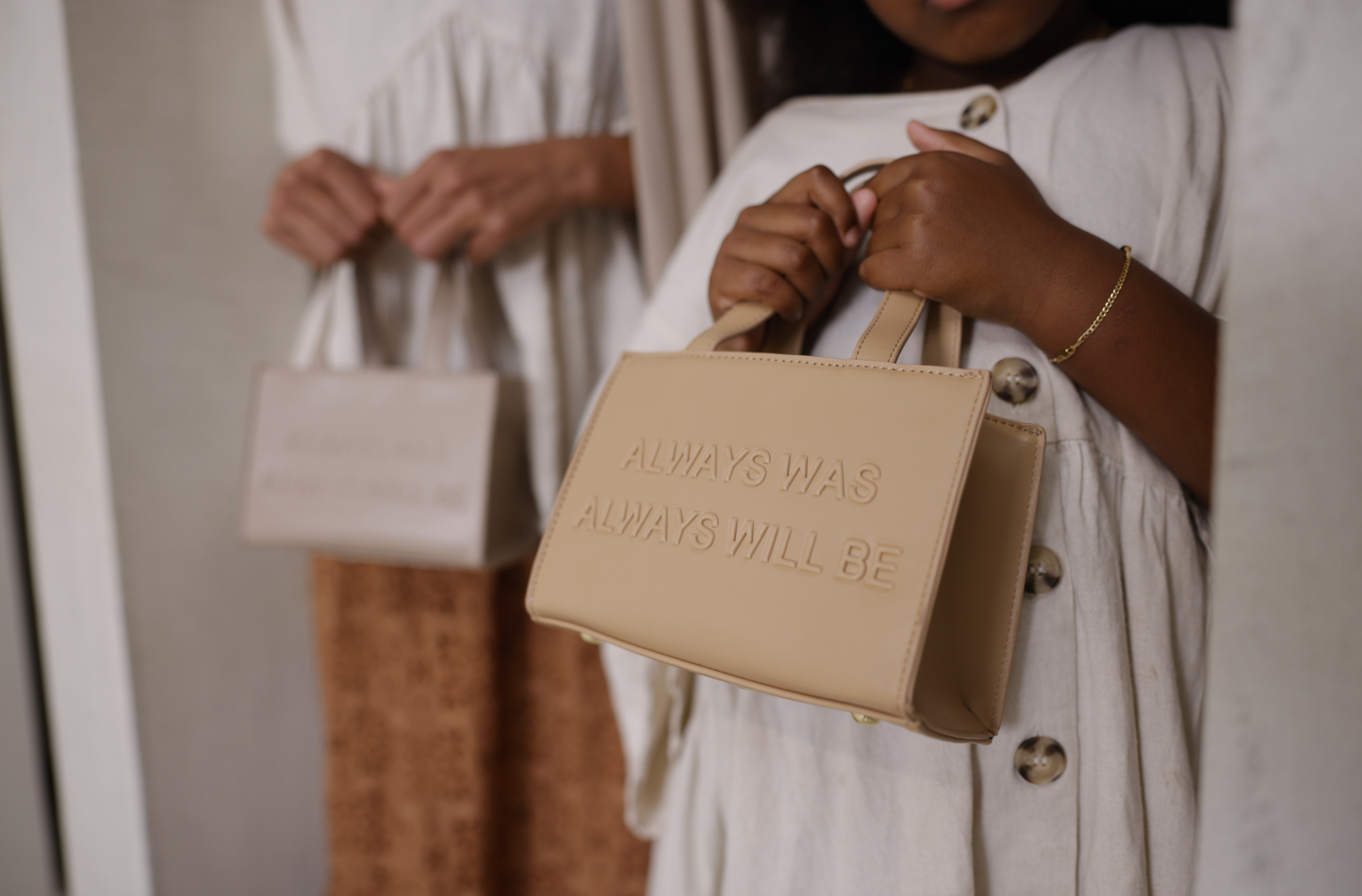"Always Was" - Vegan Leather Handbags (TAUPE)