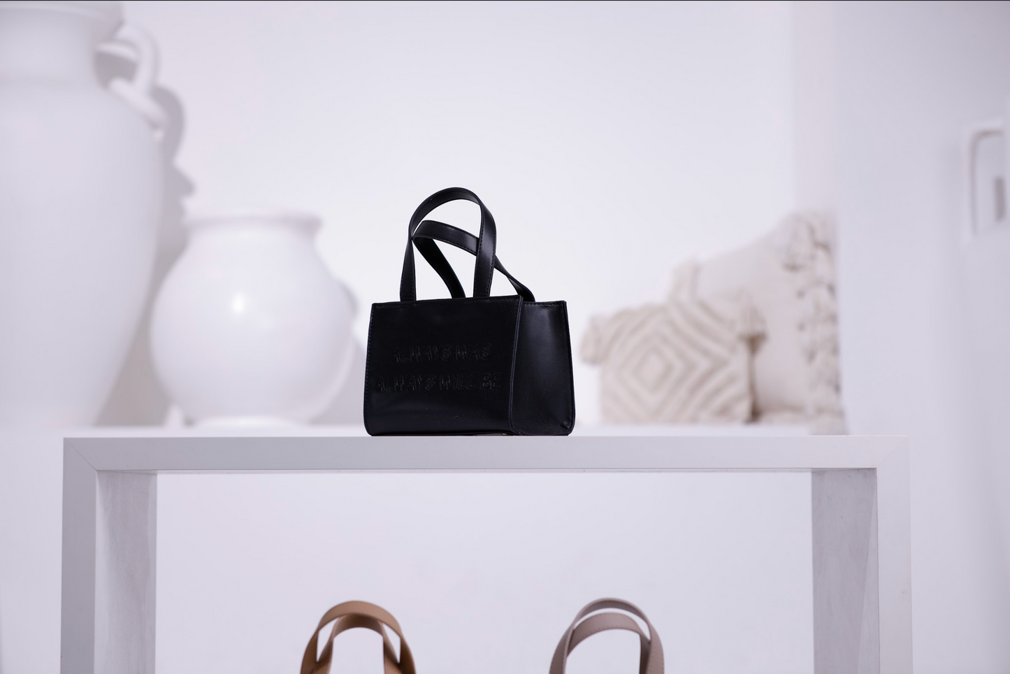 "Always Was" - Vegan Leather Handbags (BLACK)