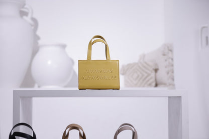 "Always Was" - Vegan Leather Handbags (MUSTARD)
