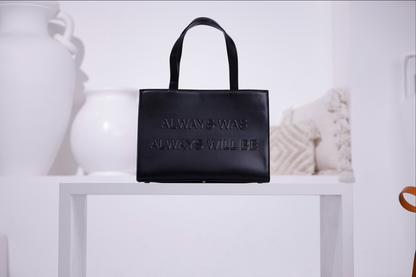 "Always Was" - Vegan Leather Handbags (BLACK)