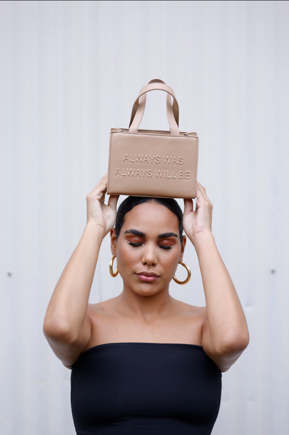 "Always Was" - Vegan Leather Handbags (TAUPE)