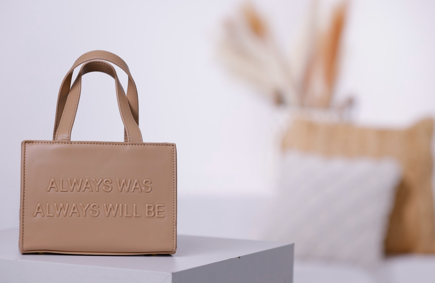 "Always Was" - Vegan Leather Handbags (TAUPE)