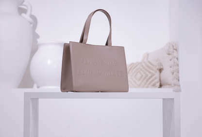 "Always Was" - Vegan Leather Handbags (TAUPE)