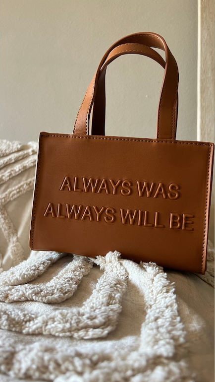 "Always Was" - Vegan Leather Handbags (BROWN)