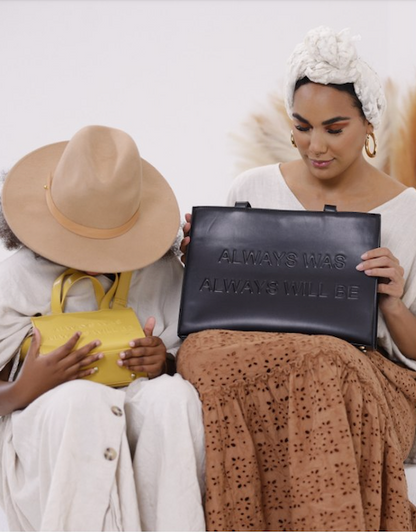 "Always Was" - Vegan Leather Handbags (BLACK)