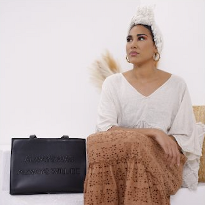 "Always Was" - Vegan Leather Handbags (BLACK)