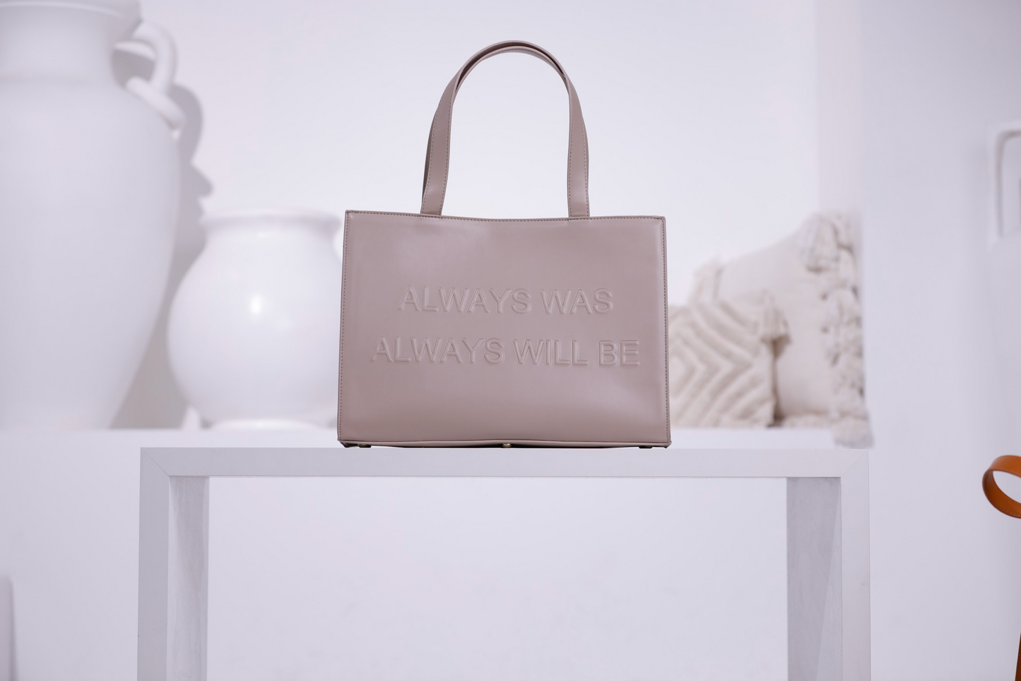 "Always Was" - Vegan Leather Handbags (GREY)