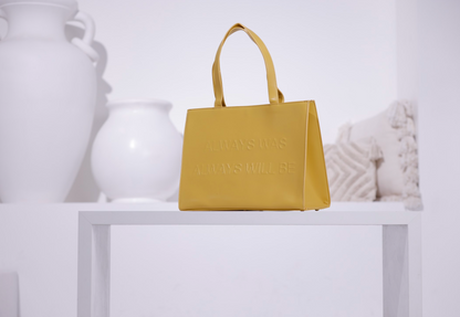 "Always Was" - Vegan Leather Handbags (MUSTARD)