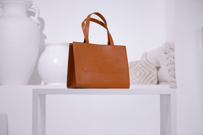 "Always Was" - Vegan Leather Handbags (BROWN)